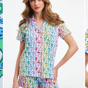 Roller Rabbit Multicolor Printed Pajama Set